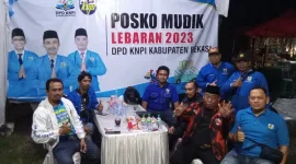 Posko Mudik KNPI Kabupaten Bekasi Jawa Barat