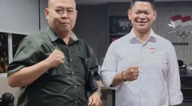 Foto: Juristo (kiri) Bersama Sapta Raja Oktohari (kanan)