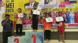 Srikandi Cilik Kodim Klungkung Juarai Wushu