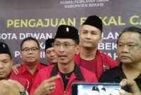 Foto: Ketua DPC PDIP Kabupaten Bekasi Jawa Barat, Soleman