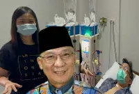 Foto: Wilson Lelangke, Kate Victoria Lim dan Alvin Lim Terbaring di Rumah Sakit