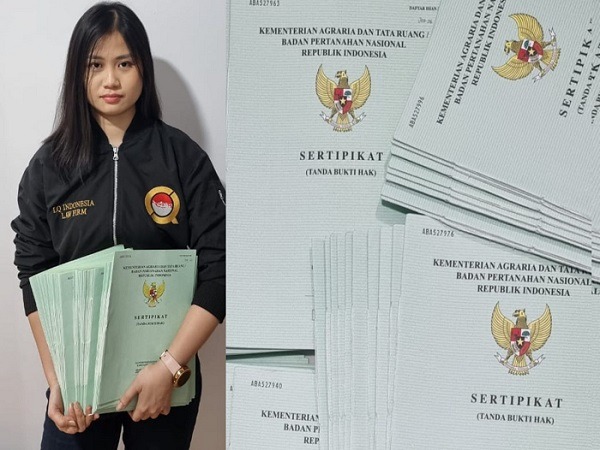 Foto: Phioruci (LQ Indonesia Law Firm Terima Ratusan Sertifikat)