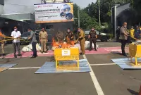 Foto: Kegiatan Pemusnahan Barang Bukti Kejari Jakarta Utara