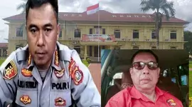 Foto: Kapolres Kendari, Kombes Eka Faturrahman dan Kadiv Investigasi, Agus Budiono