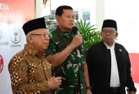 Foto: Wapres KH. Ma'ruf Amin (kiri) dan Panglima TNI, Yudo Margono, SE, MM (Tengah)