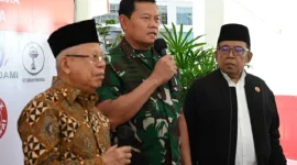 Foto: Wapres KH. Ma'ruf Amin (kiri) dan Panglima TNI, Yudo Margono, SE, MM (Tengah)