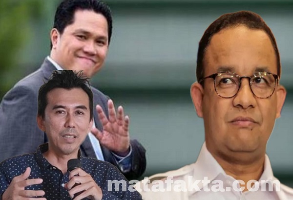 Foto: Pengamat IDD, Bambang Arianto, Erick Thohir dan Anies Baswedan