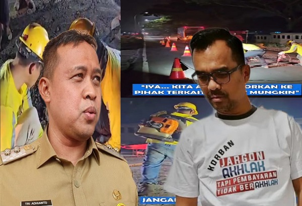 Foto: Plt Walikota Bekasi, Tri Adhhianto (Kiri) dan Ronald Sinaga (Kanan)