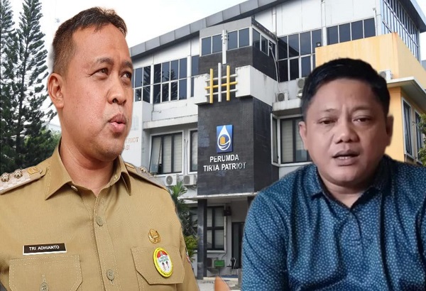 Foto: Walikota Bekasi Tri Adhianto dan Dirut Perumda Tirta Patriot, Ali Imam Fariyadi (Aweng)