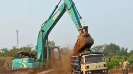 Foto: Lokasi Pengerukan Bantaran Kali Citarum