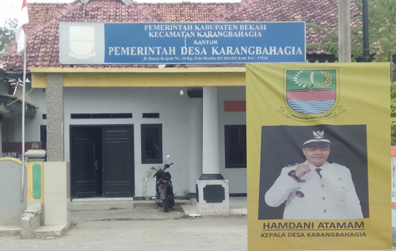 Foto: Kantor Desa Karang Bahagia, Kecamatan Karang Bahagia, Kabupaten Bekasi, Jawa Barat.