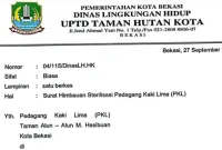 Foto: Surat Dinas LH