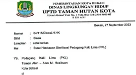 Foto: Surat Dinas LH