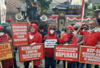 Foto: Aksi Para Korban Investasi Bodong Pendampingan LQ Indonesia Law Firm