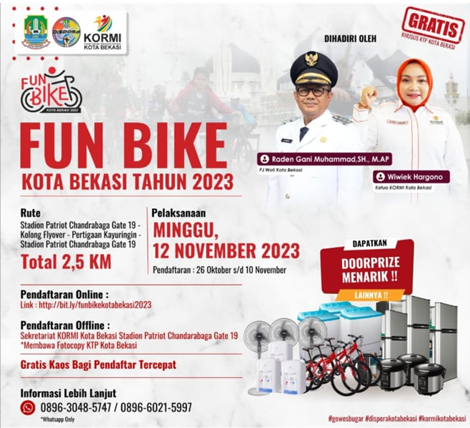 Acara FUN BIKE KOTA BEKASI TAHUN 2023