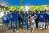 Caleg Partai Demokrat Darsum Saat Terjun ke Masyarakat