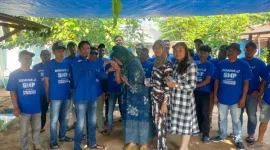 Caleg Partai Demokrat Darsum Saat Terjun ke Masyarakat