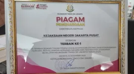 Kejari Jakarta Pusat Raih Berbagai Penghargaan