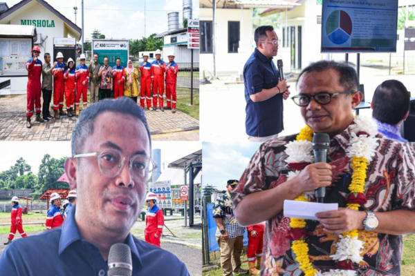Foto: Direktur PT. Migas Perseroda Kota Bekasi, Apung Widadi (Kiri) dan Pj Walikota Bekasi, Raden Gani Muhamad (Kanan)