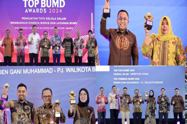 BUMD Pemerintah Kota Bekasi Raih Top BUMD Awards 2024