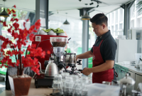 Ngopi Bareng Gratis di Stasiun Semarang Tawang Bank Jateng