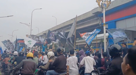 Foto: Ratusan Remaja Tengah Melakukan Konvoi