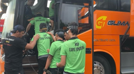 Foto: Saat Pemindahan 56 Narapidana Lapas Kelas I Semarang ke Nusakambangan