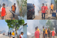 Foto: Giat Fogging Wilayah RT01 RW024 Perum VGH Kebalen, Minggu 19 Mei 2024