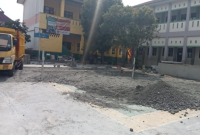 Foto: Proyek Conblock di SDN 02 Kebalen, Kabupaten Bekasi Jawa Barat