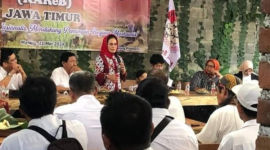 Foto: Sri Deklarasi Deklarasi Koalisi Rakyat Bersatu Jawa Timur