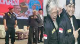 Foto: Mbah Gimbal Bersama Ketua Team Garuda 08 Bekasi Raya, Tonny S Boy