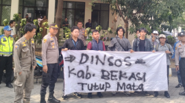 Aksi Mahasiswa ke Kantor Dinsos Kabupaten Bekasi