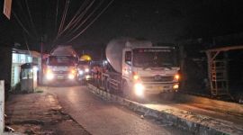 Proyek Lanjutan Peningkatan Jalan Pangkalan–Muara Bakti, Kecamatan Babelan, Kabupaten Bekasi, Jawa Barat