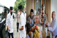 Ket. Foto 1: La Nyalla Ketika Mendatangi Pendopo Pemkab Bangkalan 2021. Ket. Foto 2: La Nyalla Bertemu Khusus Dengan Ralatif Eks Bupati Bangkalan Yang Menjadi Tersangka