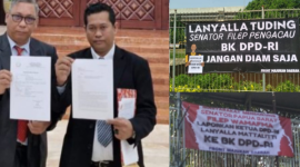 Foto: Anggota DPD-RI, Filep Wamafma Resmi Laporkan La Nyalla