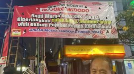 Foto: Spanduk Warga Ruko SNK Kalimalang Kota Bekasi