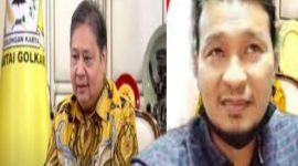 Foto: Mantan Ketum Partai Golkar, Airlangga Hartarto (Kiri) & Pengamat Samuel F Silaen (Kanan) 