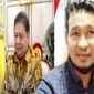 Foto: Mantan Ketum Partai Golkar, Airlangga Hartarto (Kiri) & Pengamat Samuel F Silaen (Kanan) 