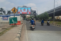 Foto: Iklan Videotron di Jalan Protokol Kota Bekasi