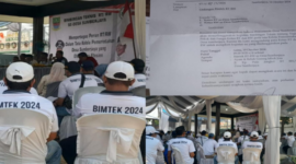 Giat Bimtek RT & RW se-Desa Sumberjaya di Restoran Ayam & Bebek Coreng Mbok Joss di Jln. Kampung Pulo Jengkol, Desa Sumberjaya, Sabtu (19/10/2024)