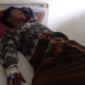 Foto: Pasien M. Sadam Diruang Perawatan 