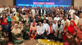 Rombongan PWI Bekasi Raya, Diskominfosantik Kabupaten Bekasi dan Diskominfostandi Kota Bekasi Hadiri HPN 2025, Pekan Baru, Riau