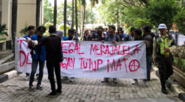 Aksi Mahasiswa PMII Kabupaten Bekasi