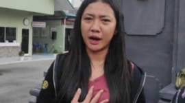 Foto: Eva Meliani Pasaribu (Anak Almarhum Wartawan Tribrata TV, Rico Sempurna Pasaribu)