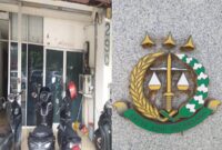 Foto: Kantor PT. Binacitra Teknologi Indonesia (BTI) dan Logo Kejaksaan Agung RI