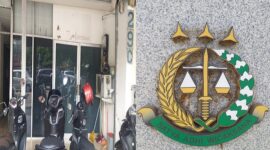 Foto: Kantor PT. Binacitra Teknologi Indonesia (BTI) dan Logo Kejaksaan Agung RI