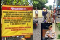 Saat Penutupan Akses Keluar Masuk Warga Kawasan RSNK