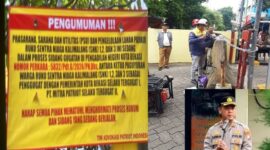 Saat Penutupan Akses Keluar Masuk Warga Kawasan RSNK