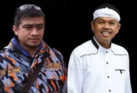 Foto: Wakil Ketua LSM GMBI Distrik Kota Bekasi, Delvin Chaniago (kiri) & Gubernur Jabar, Dedi Mulyadi (kanan)