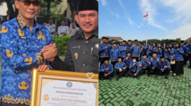 Bupati Bekasi Ade Kuswara Kunang Terima Penghargaan BKN